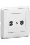 LEGRAND 773833 Cariva TV-RD socket with end cap, white