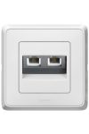 LEGRAND 773839 Cariva 2xRJ11 telephone socket with frame, white