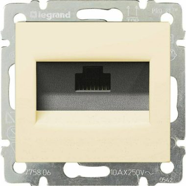 LEGRAND 774138 Valena 1xRJ45 LCS2 Cat5e UTP aljzat, elefántcsont