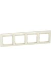 LEGRAND 774154 Valena Ivory / Gold, 4 horizontal frame