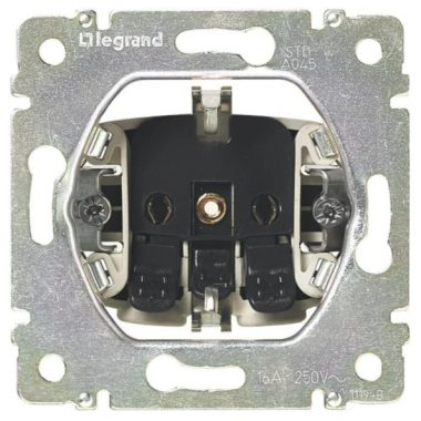 LEGRAND 774222 Valena 2P + F socket with child protection, spring-loaded connection, white