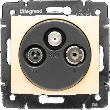 LEGRAND 774336 Valena TV-RD-SAT végzáró, 10 dB, elefántcsont