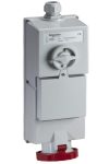 SCHNEIDER 82883 ISOBLOCK Priza montaj pe perete, priză blocabilă, 3P + N + F, 6h, 63A, 415V, IP65, fără protecție