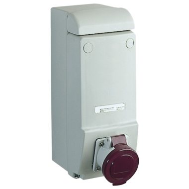 SCHNEIDER 83026 PK Unika ráépíthető aljzat 16A 2P - 230 V AC - IP 44