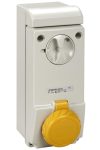 SCHNEIDER 83078 PK Unika ráépíthető aljzat 16A 2P + E - 100...130 V AC - IP65