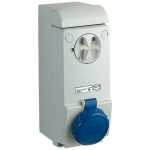   SCHNEIDER 83094 UNIKA Wall-mounted, lockable socket, 3P + N + F, 9h, 32A, 250V, IP65, without protection