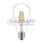   PHILIPS 871869657403400 Classic ST64, filament, E27, 4W, LED fényforrás, 470Lm, 240V, 2700K, víztiszta búra