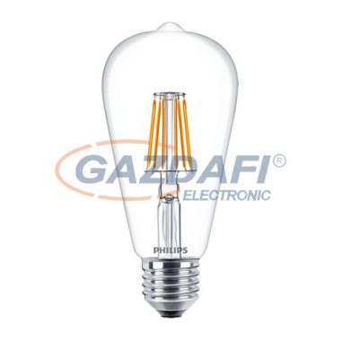 PHILIPS 871869657403400 Classic ST64, filament, E27, 4W, LED fényforrás, 470Lm, 240V, 2700K, víztiszta búra