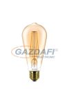 PHILIPS 871869657571000 CLA LED fényforrás, filament, 7W, E27, ST64, 2500K, 720Lm, 825, dimmelhető, gold