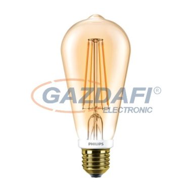 PHILIPS 871869657571000 CLA LED fényforrás, filament, 7W, E27, ST64, 2500K, 720Lm, 825, dimmelhető, gold