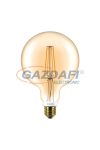 PHILIPS 871869657577200 CLA LED globe nagygömb fényforrás, filament, 7W, E27, G120, 2000K, 630Lm, 820, dimmelhető, GOLD