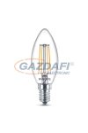 PHILIPS 871869658735500 LED fényforrás, classic 4.3W B35 E14 WW CL ND RF 1BC