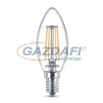   PHILIPS 871869658735500 LED fényforrás, classic 4.3W B35 E14 WW CL ND RF 1BC