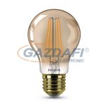   PHILIPS 871869670914600 LED fényforrás, classic 8W A60 E27 FL GOLD D RF1BC/6, dimmelhető