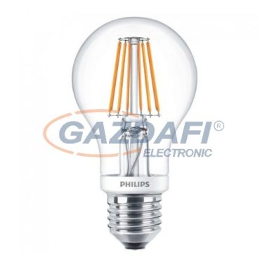 PHILIPS 871869674309600 SceneSwitch A60, filament, E27, 7.5W, LED fényforrás, 806Lm, 240V, 2200-2700K, dimmelhető, víztiszta búra,