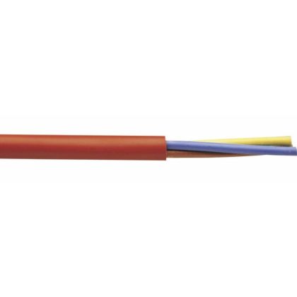   SiHF-J 3x0,75mm2 Heat resistant silicone insulated hose 300/500V red/brown