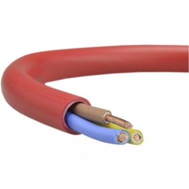 SiHF-J 3x4mm2 Heat resistant silicone insulated hose 300/500V red/brown