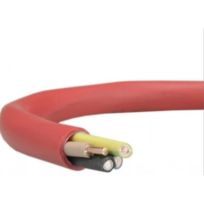   SiHF-J 4x1,5mm2 Heat resistant silicone insulated hose 300/500V red/brown