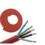   SiHF-J 5x10mm2 Heat resistant silicone insulated hose 300/500V red/brown