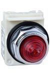 SCHNEIDER 9001KP38LRR9 30mm diameter indicator light red 120V Harmony 9