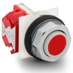 SCHNEIDER 9001KR3RH6 Pushbutton, protruding, 1NC, red