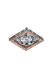 ELMARK 925776S/GD CR-776S/GD SPOTLIGHT SQUARE BRASS+CRYSTAL lámpatest