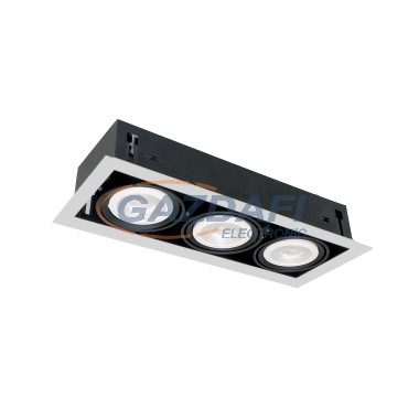 ELMARK QUAD312 Süllyesztett LED lámpa 12W 3XE27 2700K világosszürke