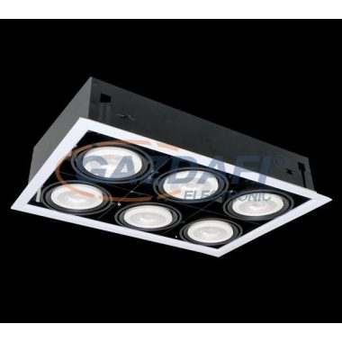 ELMARK QUAD612 Süllyesztett LED lámpa 12W 6XE27 2700K sötétszürke