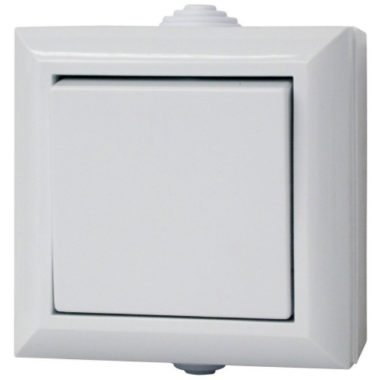 GAO 9562H BUSINESS LINE IP54 Cross Switch, Off-Wall, White