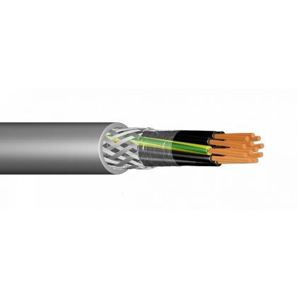   YSLCY-Jz 5x1,5mm2 Copper fabric shielded control cable 300/500V gray (100m)
