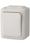 GAO 9857H "It water" 2-pole switch, off-wall, cream, 230V, 10A, IP54