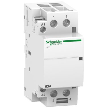 SCHNEIDER A9C20162 ACTI9 iCT63A kontaktor, 50Hz, 2NO, 24 VAC