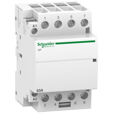 SCHNEIDER A9C20164 ACTI9 iCT63A kontaktor, 50Hz, 4NO, 24 VAC