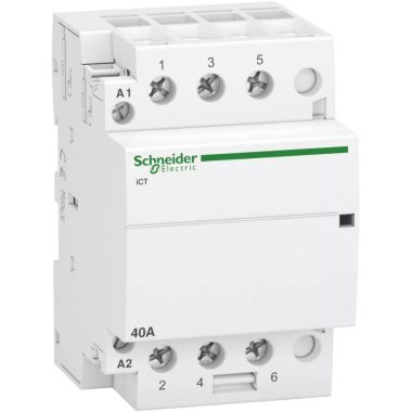 SCHNEIDER A9C20843 ACTI9 iCT40A kontaktor, 50Hz, 3NO, 220-240 VAC