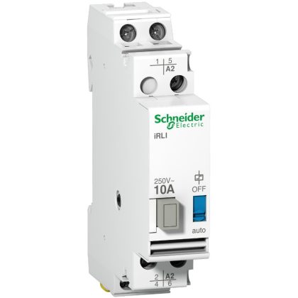   SCHNEIDER A9E15536 ACTI9 iRLI váltó relé, 2P, 10A, Uc 48 VAC