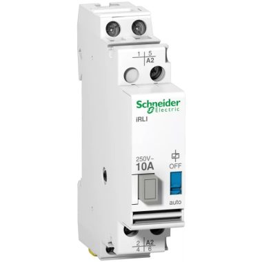 SCHNEIDER A9E15538 ACTI9 iRLI váltó relé, 2P, 10A, Uc 12 VAC