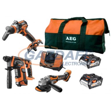 AEG 4935AKKU18BL2 18V set de scule cu acumulator