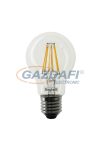 BEGHELLI BE-56402 Zafiro A60 LED fényforrás, filament, E27, 7W, 1000Lm, 230V, 2700K, 827, átlátszó búra