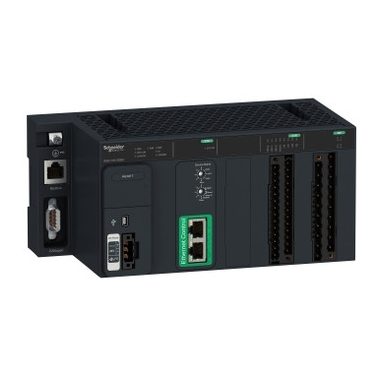 SCHNEIDER BMKC8020301 Modicon MC80 logikai vezérlő, 8 DI + 12 DO + 4 AI (-20…20 mA / -10…10 V), 1 soros Modbus, 1 CANopen, 2 Ethernet