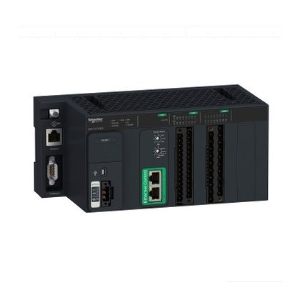   SCHNEIDER BMKC8020310 Modicon MC80 logikai vezérlő, 8 DI + 8 DO + 2 HSC, 1 soros Modbus, 1 CANopen, 2 Ethernet