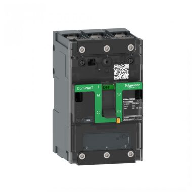 SCHNEIDER C123160BS Switch disconnector ComPacT NSXm NA, 3 Poles, 160A rating, compression lugs and busbar connectors