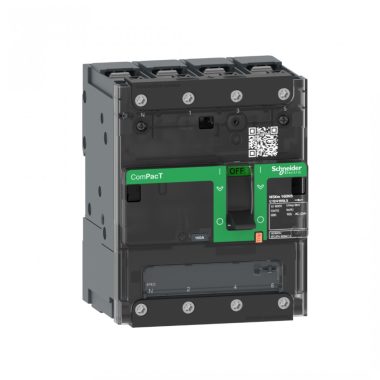 SCHNEIDER C124160BS Switch disconnector ComPacT NSXm NA, 4 Poles, 160A rating, compression lugs and busbar connectors