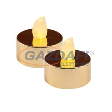 HOME CD 2/GOLD LED-es teamécses szett, ø3,8 cm, 2 db, arany