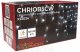 Tracon CHRIOB5CW Karácsonyi jégcsap fényfüggöny, kültéri/beltéri 230VAC, 5+5M, 125LED, 3,6W, 12000-13000K, IP44
