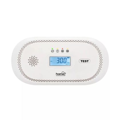   HOME CO10LCD szén-monoxid vészjelző, LCD kijelző , elemes, 2 év elem élettartam, 10 év érzékelő élettartam