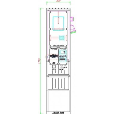 CSATÁRI PLAST PVT K-L 3 Em-Fm-Fi-Ké, direkt mérőhely, 400x1770x320mm