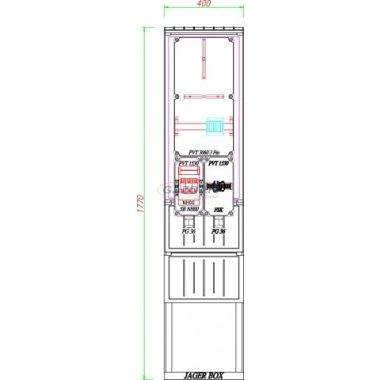 CSATÁRI PLAST PVT K-L 3 S Ké, direkt mérőhely, 400x1770x250mm