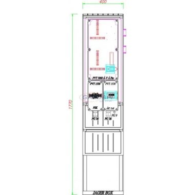 CSATÁRI PLAST PVT K-L 1 ÁVFM Fi-Ké, direkt mérőhely, 400x1770x320mm