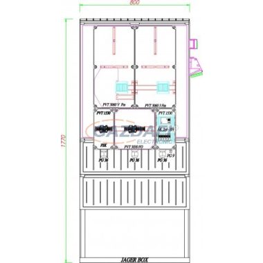 CSATÁRI PLAST PVT K-L 3 ÁVFM Fi-Ké, direkt mérőhely, 800x1770x320mm