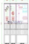 CSATÁRI PLAST PVT K-L 100ST-NY, Áramváltós mérőhely, nyitható szerelőlappal, 1060x250mm